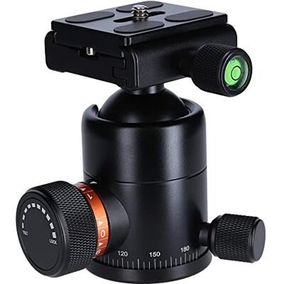 Rollei Stativ Kugelkopf für C6i Stativ, professioneller 360 Grad Stativkopf mit Friktion, 12 KG Tragkraft und 3 Wasserwaagen.Inkl. Acra Swiss Schnellwechselplatte Rollei Stativ Kugelkopf für C6i Stativ, professioneller 360 Grad Stativkopf mit Friktion, 12 KG Tragkraft und 3 Wasserwaagen.Inkl. Acra Swiss Schnellwechselplatte