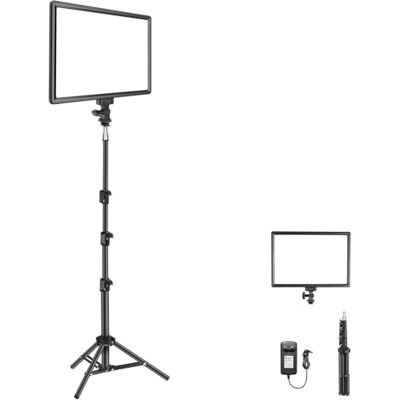 NEEWER 13" LED Videolicht Panel Studiolicht Set mit Stativ, dimmbar Bi Farbe Key Light 3200-5600K, CRI97+ für Streaming Fotografie Podcasts Aufnehmen, 2400 Lux/0,5m, 8000mAh Akku, NL-192AI NEEWER 13" LED Videolicht Panel Studiolicht Set mit Stativ, dimmbar Bi Farbe Key Light 3200-5600K, CRI97+ für Streaming Fotografie Podcasts Aufnehmen, 2400 Lux/0,5m, 8000mAh Akku, NL-192AI