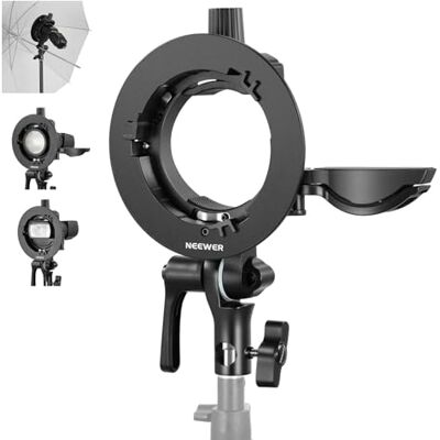 NEEWER CRB1 S Typ Halterung mit Bowens Mount und Schirmloch für Z2 Z1 Z760 NW760 NW700 TT560 Q3 Quadratkopf Rundkopf Blitz Speedlite Kompatibel mit Godox AD200Pro V1 NEEWER CRB1 S Typ Halterung mit Bowens Mount und Schirmloch für Z2 Z1 Z760 NW760 NW700 TT560 Q3 Quadratkopf Rundkopf Blitz Speedlite Kompatibel mit Godox AD200Pro V1
