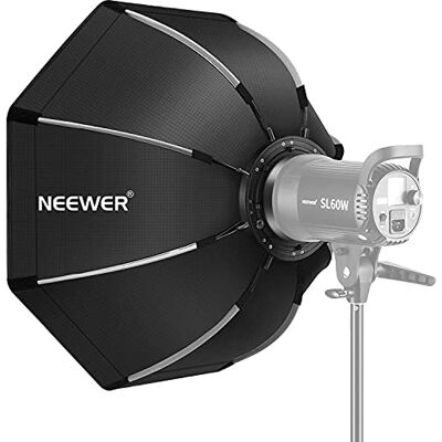 NEEWER 26"/65cm Achteckige Softbox mit Schnellverschluss, mit Bowens Mount, Tragetasche Kompatibel mit CB60 CB100 CB150 Vision 4 S101-300W/400W und anderen Bowens Mount Leuchten -SF-RPBO26 NEEWER 26"/65cm Achteckige Softbox mit Schnellverschluss, mit Bowens Mount, Tragetasche Kompatibel mit CB60 CB100 CB150 Vision 4 S101-300W/400W und anderen Bowens Mount Leuchten -SF-RPBO26