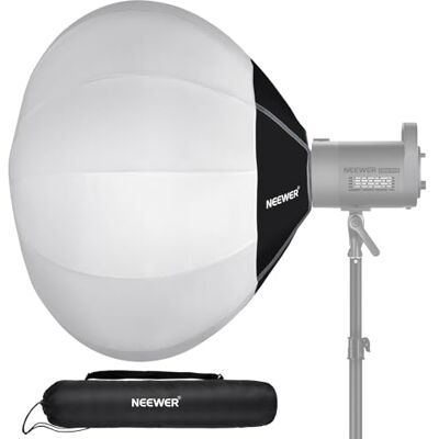 NEEWER 33,5"/85cm Lantern Softbox, Schnellwechsel Bowens Mount, NS35L 360° Lichtdiffusor Soft Box, Leichtes Nylon Legierung, für RGB CB60 CB60B CB200B MS60B MS60C MS150B Dauerlicht LED Videolicht NEEWER 33,5"/85cm Lantern Softbox, Schnellwechsel Bowens Mount, NS35L 360° Lichtdiffusor Soft Box, Leichtes Nylon Legierung, für RGB CB60 CB60B CB200B MS60B MS60C MS150B Dauerlicht LED Videolicht