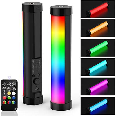 luxceo P100 20cm Lichtstab,Dauerlicht Videoleuchtstab LED mit Fernbedienung,Magnetisch LED Videolicht Mehrseitige Beleuchtung für Fotografie,Party und Bars,Light Dimmbar RGB Lightstick,3000/6000K luxceo P100 20cm Lichtstab,Dauerlicht Videoleuchtstab LED mit Fernbedienung,Magnetisch LED Videolicht Mehrseitige Beleuchtung für Fotografie,Party und Bars,Light Dimmbar RGB Lightstick,3000/6000K
