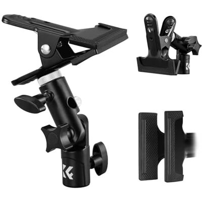 K&F CONCEPT Heavy Duty Metall Reflektor Klammer mit 1/4-3/8" srewadapter E-Typ Reflektoren Halterung Fotografie ,180°&360°Verstellung Reflektorhalter für Reflektore, Blitz Live-Hintergrund,LI01 K&F CONCEPT Heavy Duty Metall Reflektor Klammer mit 1/4-3/8" srewadapter E-Typ Reflektoren Halterung Fotografie ,180°&360°Verstellung Reflektorhalter für Reflektore, Blitz Live-Hintergrund,LI01