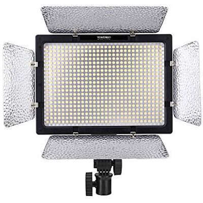 YONGNUO YN-600 LED Videoleuchte: 600 LEDs, 4680LM, Infrarot-Fernbedienung, 3 Kanäle, 2 Filter (Weiß, Orange), Kompatibel mit DSLR Camcorder, Stativ & Handgriff YONGNUO YN-600 LED Videoleuchte: 600 LEDs, 4680LM, Infrarot-Fernbedienung, 3 Kanäle, 2 Filter (Weiß, Orange), Kompatibel mit DSLR Camcorder, Stativ & Handgriff