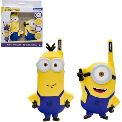 Lexibook , Minions, 3D Walkie-Talkies, TW18DESLXB Zwei-Wege-Kommunikation, 500m Reichweite, Minions-Universum, Gelb Lexibook , Minions, 3D Walkie-Talkies, TW18DESLXB Zwei-Wege-Kommunikation, 500m Reichweite, Minions-Universum, Gelb