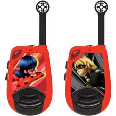 Lexibook , Miraculous, Digitale Walkie-Talkies, TW25MILXB 2 km Reichweite, Morselicht, 2 Kanäle, Gürtelclip, Batteriebetrieb, Rot Lexibook , Miraculous, Digitale Walkie-Talkies, TW25MILXB 2 km Reichweite, Morselicht, 2 Kanäle, Gürtelclip, Batteriebetrieb, Rot