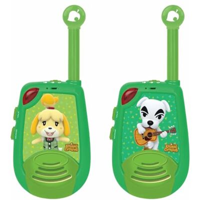 Lexibook , Animal Crossing, Digitale Walkie-Talkies, TW25ACLXB 2 km Reichweite, Morselicht, 2 Kanäle, Gürtelclip, Batteriebetrieb, Grün Lexibook , Animal Crossing, Digitale Walkie-Talkies, TW25ACLXB 2 km Reichweite, Morselicht, 2 Kanäle, Gürtelclip, Batteriebetrieb, Grün