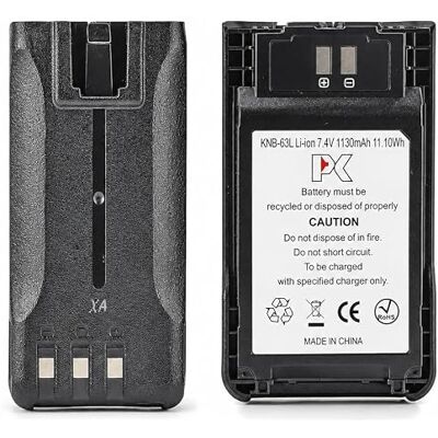 PC KNB-63L Ersatzakku für Kenwood TK-3501 TK-2000 TK-3000 TH-K20 Funkgerät Premium Li-Ion Walkie-Talkie Batterie 7.4V 1130mAh PC KNB-63L Ersatzakku für Kenwood TK-3501 TK-2000 TK-3000 TH-K20 Funkgerät Premium Li-Ion Walkie-Talkie Batterie 7.4V 1130mAh
