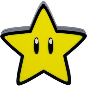 Paladone Super Mario Super Stern Lampe mit Sound Offiziell lizenziertes Nintendo Merchandise, Neuartige Lampe für Gaming-Zimmerdeko Paladone Super Mario Super Stern Lampe mit Sound Offiziell lizenziertes Nintendo Merchandise, Neuartige Lampe für Gaming-Zimmerdeko