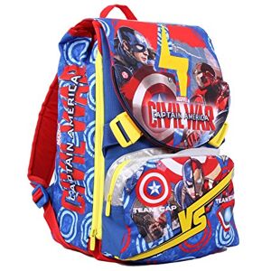 Seven Kidz Corner Capitan America Kinder-Rucksack, 75 cm, 131 liters, Blau (Blu) Seven Kidz Corner Capitan America Kinder-Rucksack, 75 cm, 131 liters, Blau (Blu)