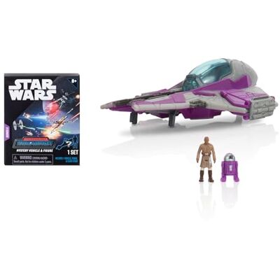 Jazwares Star Wars Micro Galaxy Squadron Mace Windu's Jedi Interceptor Mystery Bundle 7.6 cm Light Armor Class and Scout Class Vehicles with Accessories (Amazon Exclusive) Jazwares Star Wars Micro Galaxy Squadron Mace Windu's Jedi Interceptor Mystery Bundle 7.6 cm Light Armor Class and Scout Class Vehicles with Accessories (Amazon Exclusive)