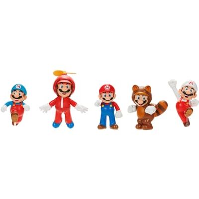 Jakks Pacific Super Mario Nintendo Figuren 5er Set Only Mario, 6,5 cm, Rot Jakks Pacific Super Mario Nintendo Figuren 5er Set Only Mario, 6,5 cm, Rot