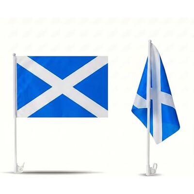 Sonia Originelli 2er Set Auto Fahne Schottland Autofahnen Schottische Flagge 30 x 45 cm, Fußball Fanartikel, WM & EM, Länderflagge Schottland Sonia Originelli 2er Set Auto Fahne Schottland Autofahnen Schottische Flagge 30 x 45 cm, Fußball Fanartikel, WM & EM, Länderflagge Schottland