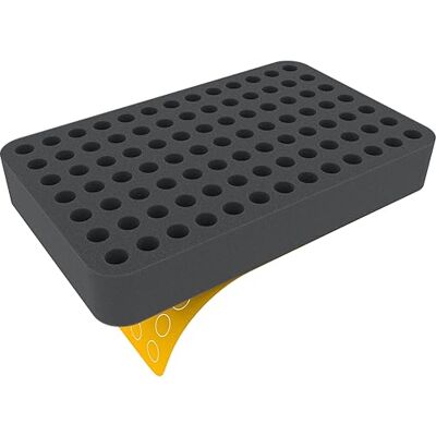 Feldherr HSMFKA040S 40 mm Half-Size Schaumstoffeinlage mit 91 Fächern selbstklebend Feldherr HSMFKA040S 40 mm Half-Size Schaumstoffeinlage mit 91 Fächern selbstklebend