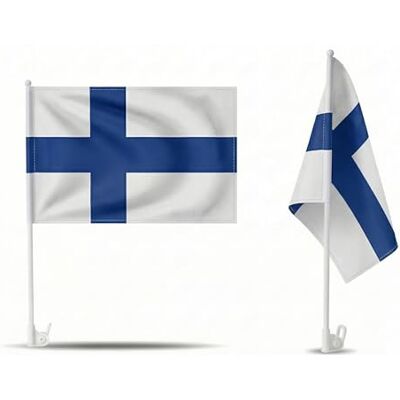 Sonia Originelli 2er Set Auto Fahne Finnland Autofahnen Finnische Flagge 30 x 45 cm, Fußball Fanartikel, WM & EM, Länderflagge Finnland Sonia Originelli 2er Set Auto Fahne Finnland Autofahnen Finnische Flagge 30 x 45 cm, Fußball Fanartikel, WM & EM, Länderflagge Finnland