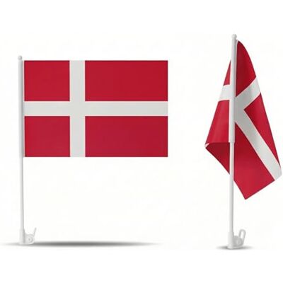 Sonia Originelli 2er Set Auto Fahne Dänemark Autofahnen Dänische Flagge 30 x 45 cm, Fußball Fanartikel, WM & EM, Länderflagge Dänemark Sonia Originelli 2er Set Auto Fahne Dänemark Autofahnen Dänische Flagge 30 x 45 cm, Fußball Fanartikel, WM & EM, Länderflagge Dänemark