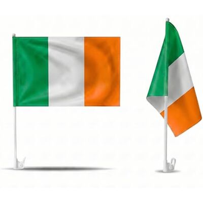 Sonia Originelli 2er Set Auto Fahne Irland Autofahnen Irische Flagge 30 x 45 cm, Fußball Fanartikel, WM & EM, Länderflagge Irland Sonia Originelli 2er Set Auto Fahne Irland Autofahnen Irische Flagge 30 x 45 cm, Fußball Fanartikel, WM & EM, Länderflagge Irland