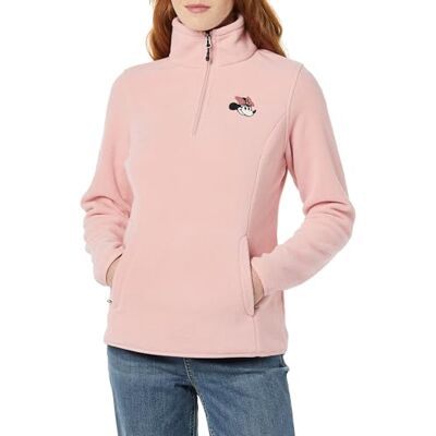 Amazon Disney Marvel Star Wars Princess Damen Polar-Fleece-Mockjacken mit Viertelreißverschluss, Minnie Faces, XL Amazon Disney Marvel Star Wars Princess Damen Polar-Fleece-Mockjacken mit Viertelreißverschluss, Minnie Faces, XL