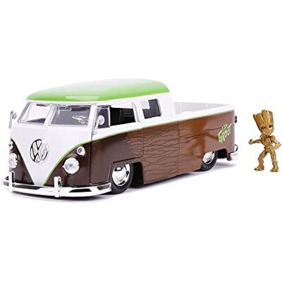 Jada JA31202 Groot & VW Buss Marvel 1:24 1963 VW Microbus mit Groot Figur Jada JA31202 Groot & VW Buss Marvel 1:24 1963 VW Microbus mit Groot Figur