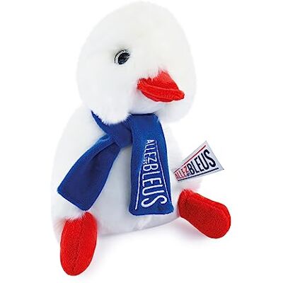 Doudou et Compagnie JO2455 go Olympische und Paralympische Spiele – Allez Les Bleus – weißer Cocorico Schal, 20 cm Doudou et Compagnie JO2455 go Olympische und Paralympische Spiele – Allez Les Bleus – weißer Cocorico Schal, 20 cm