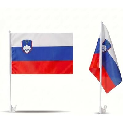 Sonia Originelli 2er Set Auto Fahne Slowenien Autofahnen Slowenische Flagge 30 x 45 cm, Fußball Fanartikel, WM & EM, Länderflagge Slowenien Sonia Originelli 2er Set Auto Fahne Slowenien Autofahnen Slowenische Flagge 30 x 45 cm, Fußball Fanartikel, WM & EM, Länderflagge Slowenien