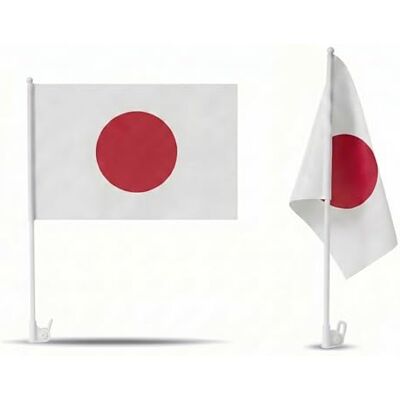 Sonia Originelli 2er Set Auto Fahne Japan Autofahnen Japanische Flagge 30 x 45 cm, Fußball Fanartikel, WM & EM, Länderflagge Japan Sonia Originelli 2er Set Auto Fahne Japan Autofahnen Japanische Flagge 30 x 45 cm, Fußball Fanartikel, WM & EM, Länderflagge Japan