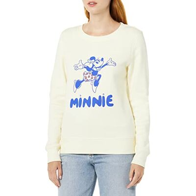 Amazon Disney Marvel Star Wars Princess Damen Fleece-Sweatshirts mit Rundhalsausschnitt, Minnie Joy, S Amazon Disney Marvel Star Wars Princess Damen Fleece-Sweatshirts mit Rundhalsausschnitt, Minnie Joy, S