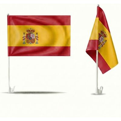 Sonia Originelli 2er Set Auto Fahne Spanien Autofahnen Spanische Flagge 30 x 45 cm, Fußball Fanartikel, WM & EM, Länderflagge Spanien Sonia Originelli 2er Set Auto Fahne Spanien Autofahnen Spanische Flagge 30 x 45 cm, Fußball Fanartikel, WM & EM, Länderflagge Spanien