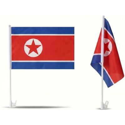 Sonia Originelli 2er Set Auto Fahne Nordkorea Autofahnen Nordkoreanische Flagge 30 x 45 cm, Fußball Fanartikel, WM & EM, Länderflagge Nordkorea Sonia Originelli 2er Set Auto Fahne Nordkorea Autofahnen Nordkoreanische Flagge 30 x 45 cm, Fußball Fanartikel, WM & EM, Länderflagge Nordkorea