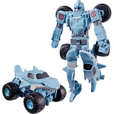 Transformers Monster Jam Megalodon™ (Big Tooth) Action-Figur Verwandlung vom Roboter zum Monstertruck, Spielzeug ab 6 Transformers Monster Jam Megalodon™ (Big Tooth) Action-Figur Verwandlung vom Roboter zum Monstertruck, Spielzeug ab 6