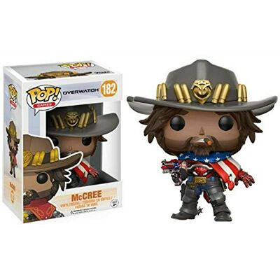 POP ! Games: Overwatch USA McCree Exclusive #182 Vinyl Figur POP ! Games: Overwatch USA McCree Exclusive #182 Vinyl Figur