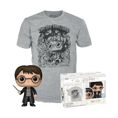 Funko POP! & Tee: HP Harry Potter Beflockt T-Shirt Kleidung Mit Vinyl-Sammelfigur Geschenkidee Spielzeug Und Kurzärmeliges Top Für Erwachsene Männer Und Frauen Offizielle Handelswaren Funko POP! & Tee: HP Harry Potter Beflockt T-Shirt Kleidung Mit Vinyl-Sammelfigur Geschenkidee Spielzeug Und Kurzärmeliges Top Für Erwachsene Männer Und Frauen Offizielle Handelswaren