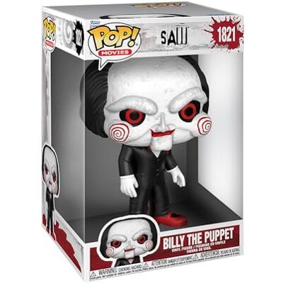 Funko POP! Jumbo: Saw Billy the Puppet Offizielles Horror Merch Vinyl Sammelfigur als Regal Deko Geschenkidee zum Geburtstag für Fans und Sammler Funko POP! Jumbo: Saw Billy the Puppet Offizielles Horror Merch Vinyl Sammelfigur als Regal Deko Geschenkidee zum Geburtstag für Fans und Sammler