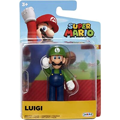 Jakks Pacific Jakks World of Nintendo – 40130 – Super Mario – Figur mit Gelenken, 6,3 cm – Figur Luigi Jakks Pacific Jakks World of Nintendo – 40130 – Super Mario – Figur mit Gelenken, 6,3 cm – Figur Luigi