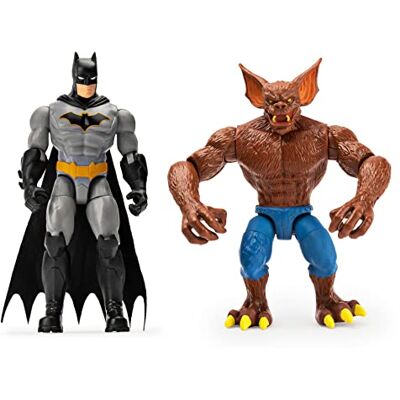 DC Comics DC Batman 2 Figuren Set Batman und Man Bat mit tollem Zubehör Maßstab 10cm Figuren DC Comics DC Batman 2 Figuren Set Batman und Man Bat mit tollem Zubehör Maßstab 10cm Figuren