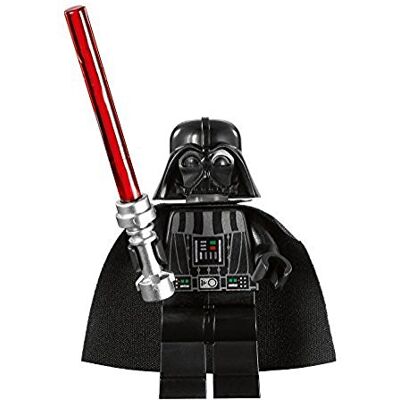 Lego Star Wars Minifigur Darth Vader mit rotem Laserschwert Lego Star Wars Minifigur Darth Vader mit rotem Laserschwert