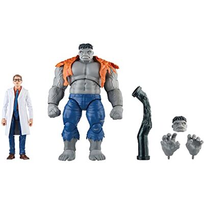 Marvel Hasbro Legends Series Gray Hulk und Dr. Bruce Banner Avengers 60th Anniversary Action-Figuren zum Sammeln (15 cm) Marvel Hasbro Legends Series Gray Hulk und Dr. Bruce Banner Avengers 60th Anniversary Action-Figuren zum Sammeln (15 cm)