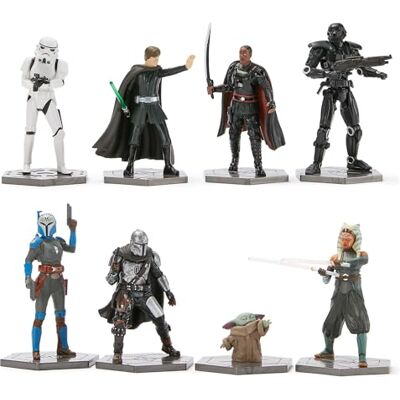 Disney Official Star Wars The Mandalorian Figurenspielset Din Djarin, Grogu, Ahsoka, Luke Skywalker Set mit Sammelfiguren 28 x 28 x 10 cm Disney Official Star Wars The Mandalorian Figurenspielset Din Djarin, Grogu, Ahsoka, Luke Skywalker Set mit Sammelfiguren 28 x 28 x 10 cm