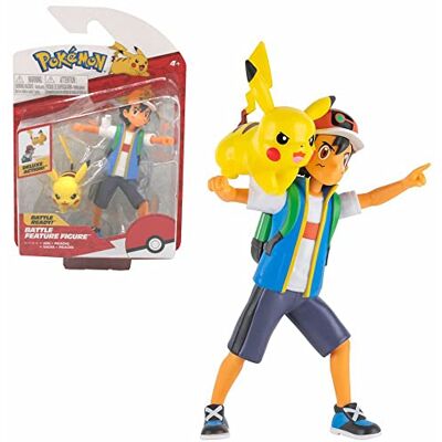 Pokémon Auswahl Battle Feature Figuren Pokemon bewegliche Deluxe Action Figur, Spielfigur:Ash & Pikachu Pokémon Auswahl Battle Feature Figuren Pokemon bewegliche Deluxe Action Figur, Spielfigur:Ash & Pikachu
