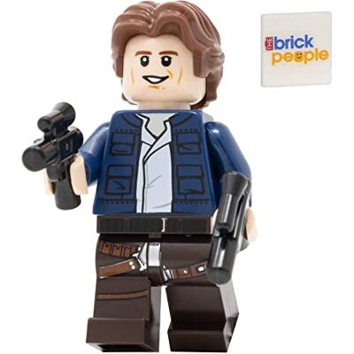 Lego Star Wars: Han Solo Minifigure with Wavy Hair and Twin Pistols from Slave One 20th Anniversary Set (75243) Lego Star Wars: Han Solo Minifigure with Wavy Hair and Twin Pistols from Slave One 20th Anniversary Set (75243)