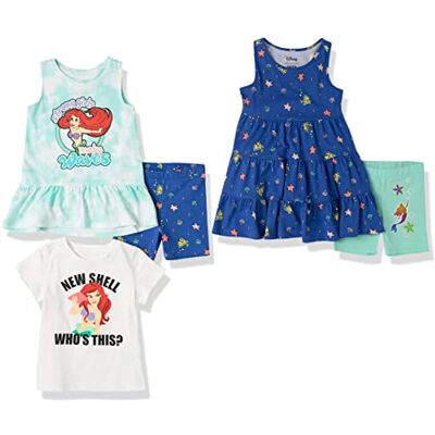 Amazon Disney Marvel Star Wars Frozen Princess Mädchen Outfit-Sets zum Kombinieren, 5er-Pack, Meerjungfrau, 9 Jahre Amazon Disney Marvel Star Wars Frozen Princess Mädchen Outfit-Sets zum Kombinieren, 5er-Pack, Meerjungfrau, 9 Jahre