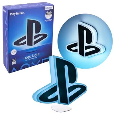Paladone PlayStation Logo Licht Offiziell lizenziertes Merchandise mit 3 Lichtmodi, schallreaktive Stimmungsbeleuchtung für Gaming- oder Bürodekoration, Geschenk für Gamer, betrieben mit USB oder Batterie Paladone PlayStation Logo Licht Offiziell lizenziertes Merchandise mit 3 Lichtmodi, schallreaktive Stimmungsbeleuchtung für Gaming- oder Bürodekoration, Geschenk für Gamer, betrieben mit USB oder Batterie