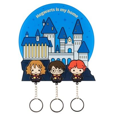 Grupo Erik Harry Potter Figuren Schlüsselbrett mit Schlüsselanhänger Schlüssel Organizer 16,3 x 16,5 x 1 cm mit 3 Magnet-Schlüsselringen ca. 4 x 5 cm Harry Potter Fanartikel Merch Geschenke Grupo Erik Harry Potter Figuren Schlüsselbrett mit Schlüsselanhänger Schlüssel Organizer 16,3 x 16,5 x 1 cm mit 3 Magnet-Schlüsselringen ca. 4 x 5 cm Harry Potter Fanartikel Merch Geschenke