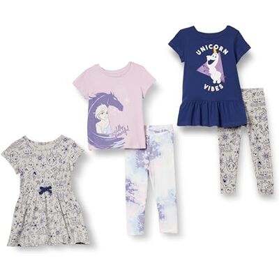 Amazon Disney Marvel Star Wars Frozen Princess Mädchen Outfit-Sets zum Kombinieren, 5er-Pack, Frozen ELSA & Olaf, 2 Jahre Amazon Disney Marvel Star Wars Frozen Princess Mädchen Outfit-Sets zum Kombinieren, 5er-Pack, Frozen ELSA & Olaf, 2 Jahre