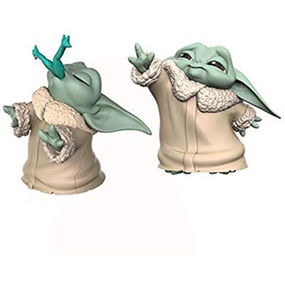 Star Wars Hasbro F1254 Wars The Bounty Collection The Child 5,5 cm großer The Mandalorian Baby Yoda, mit Frosch-Snack und Macht-Pose, Figuren 2er-Pack Star Wars Hasbro F1254 Wars The Bounty Collection The Child 5,5 cm großer The Mandalorian Baby Yoda, mit Frosch-Snack und Macht-Pose, Figuren 2er-Pack