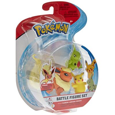 Pokémon Auswahl Battle Figuren 3er Set Pokemon Action Spielfiguren zum Sammeln, Spielfigur:Flamara. Larvitar & Pikachu Pokémon Auswahl Battle Figuren 3er Set Pokemon Action Spielfiguren zum Sammeln, Spielfigur:Flamara. Larvitar & Pikachu