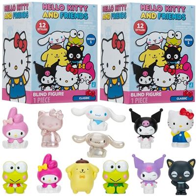 Jazwares Hello Kitty and Friends Mystery Blind Box, 2er-Pack – Serie 1 – Sammelfigur Sanrio Mini 5,1 cm Figur Mystery Toy – Stile variieren – Geschenk für Kinder, Mädchen, Jungen – 6+ Jazwares Hello Kitty and Friends Mystery Blind Box, 2er-Pack – Serie 1 – Sammelfigur Sanrio Mini 5,1 cm Figur Mystery Toy – Stile variieren – Geschenk für Kinder, Mädchen, Jungen – 6+