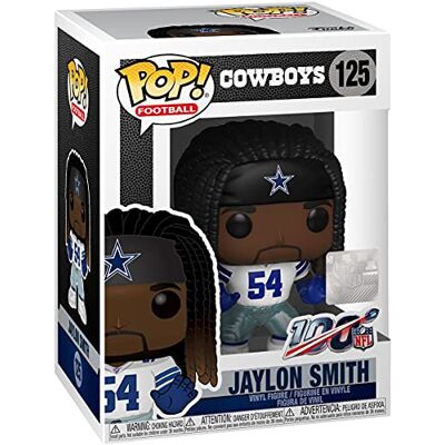 POP ! Vinyl: NFL: Cowboys Jaylon Smith (Home Jersey) Offizieller Fanartikel und Merch Vinyl Sammelfigur als Regal Deko Geschenkidee zum Geburtstag für Fans und Sammler POP ! Vinyl: NFL: Cowboys Jaylon Smith (Home Jersey) Offizieller Fanartikel und Merch Vinyl Sammelfigur als Regal Deko Geschenkidee zum Geburtstag für Fans und Sammler