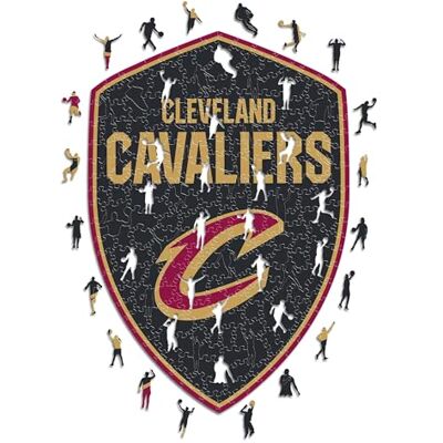 Iconic Puzzles Cleveland Cavaliers, Logo, Holzpuzzle, offiziell lizenziert von der NBA, 100% nachhaltig, Größe L, 500 Teile Iconic Puzzles Cleveland Cavaliers, Logo, Holzpuzzle, offiziell lizenziert von der NBA, 100% nachhaltig, Größe L, 500 Teile