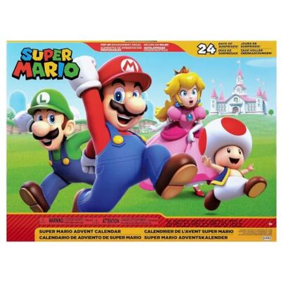Jakks Pacific Nintendo Super Mario-Adventskalender mit exklusiven Figuren 8 Figuren (6 cm) und 16 Zubehörteile. Geschenk für Kinder ab 3 Jahren Jakks Pacific Nintendo Super Mario-Adventskalender mit exklusiven Figuren 8 Figuren (6 cm) und 16 Zubehörteile. Geschenk für Kinder ab 3 Jahren